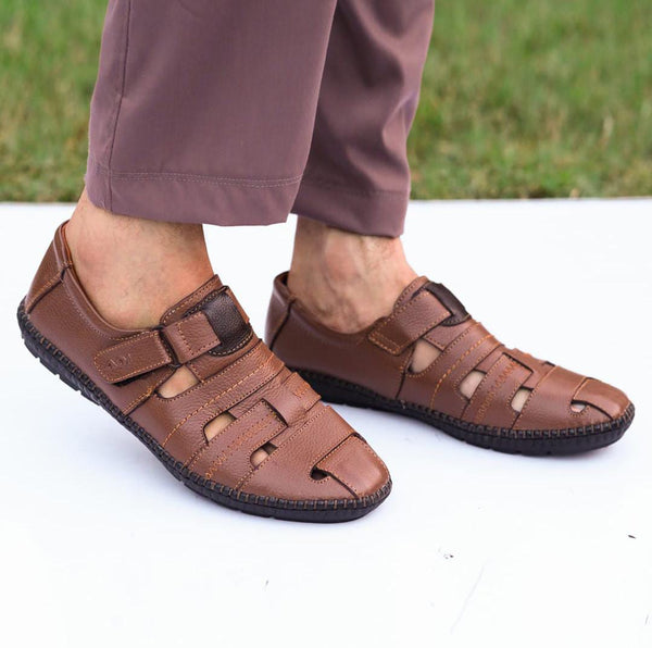 Medicated Leather Sandals
